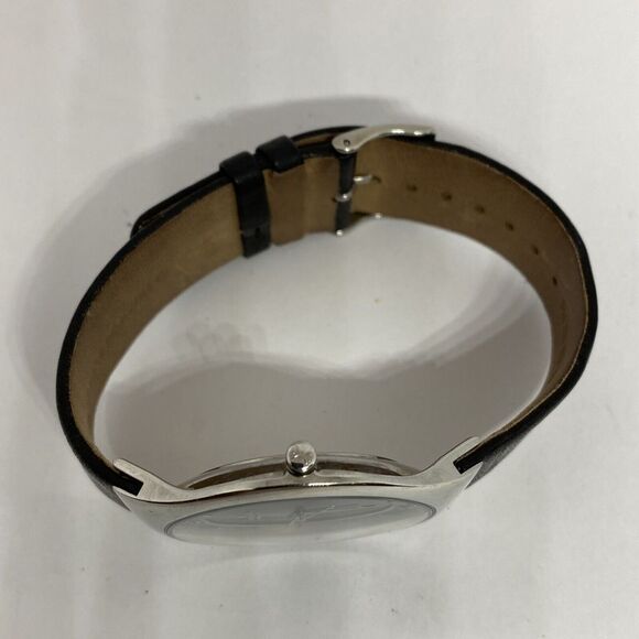 Skagen Grenen SKW6115 Men's Black Leather Analog Dial Quartz Wrist Watch JK609 - Picture 8 of 12